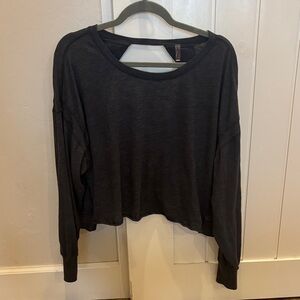 FP Movement by Free People Black Cropped Tee